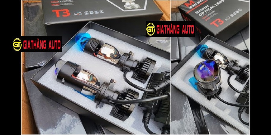 Đèn Pha LED Bi Cầu Mini T3 Pro, H4 - Lắp đặt Tại Gia Thăng Auto