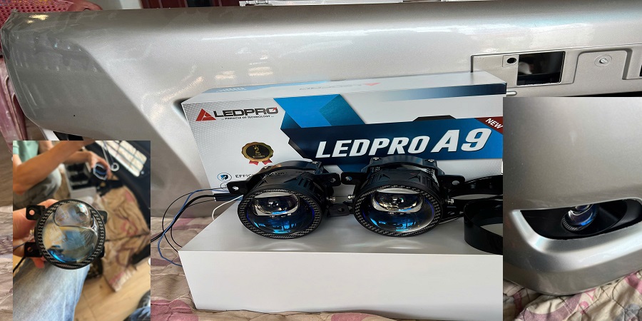 Lắp Đèn Bi Gầm A9 New Hãng LEDPRO Tại Gia Thăng Auto Gia Lai